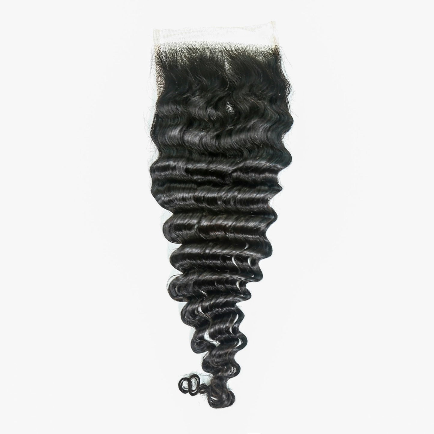 Hair 5x5 Transparent Lace Cloure Deep Wave Natural Black