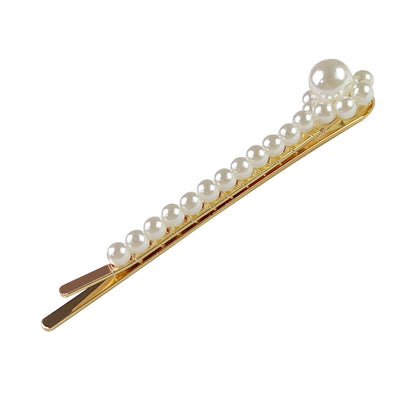 Handmade Pearl Barrettes for Women – Elegant Pearl BB Clips, Bobby Pins & Duckbill Clips