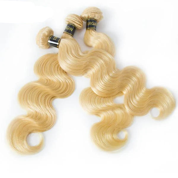 613 Blonde Body Wave Hair 3 Bundle Deals