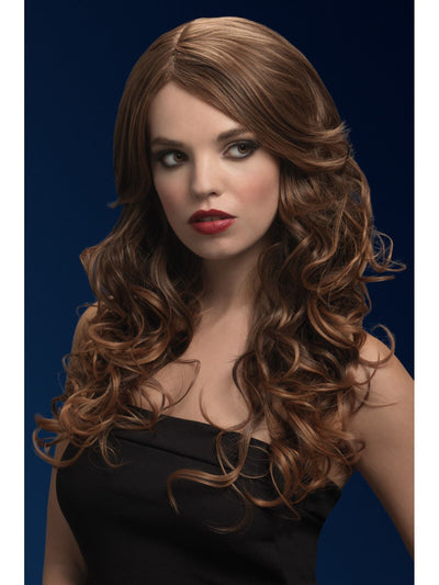 26" Light Brown Soft Wave Wig with Side Part – Heat-Resistant & Adjustable Synthetic Wig