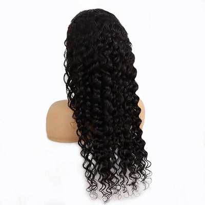 Luxurious 13x4 Lace Front Human Hair Wig - Natural Wavy Look in Various Lengths & Densities