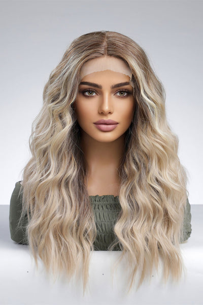 24-Inch Heat-Safe Synthetic Wavy Lace Front Wig – 150 Density with Cap Included