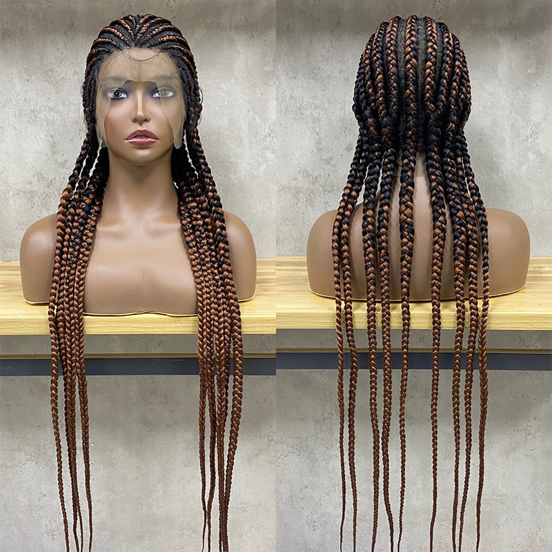 Elegant Stretch Mesh 9 Strand Braid Wig – High Temperature Silk Fiber