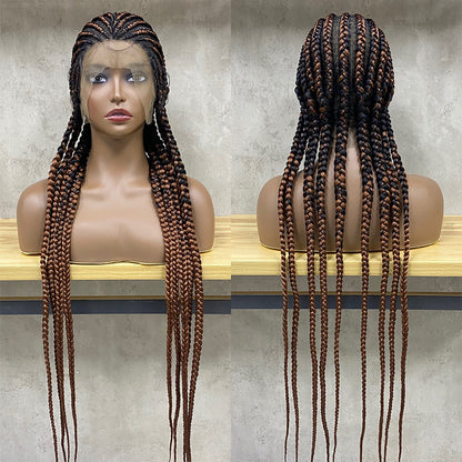 Elegant Stretch Mesh 9 Strand Braid Wig – High Temperature Silk Fiber