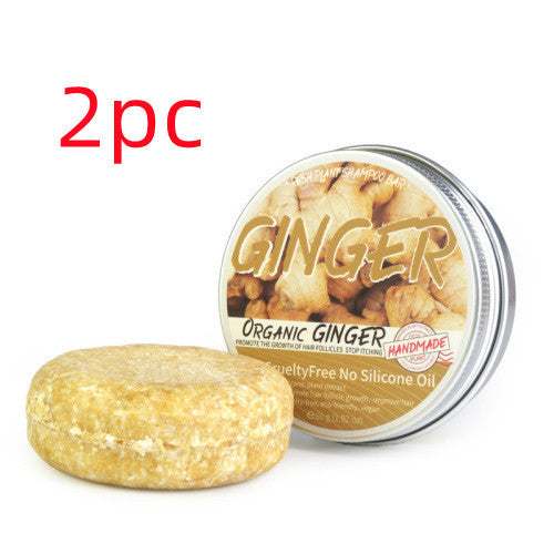 Ginger Anti-Dandruff Shampoo Soap - Refreshing Formula, 60g