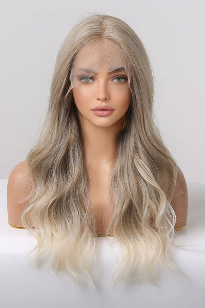 24" Long Synthetic Lace Front Wig – Heat-Safe Wavy Style with Cap Included