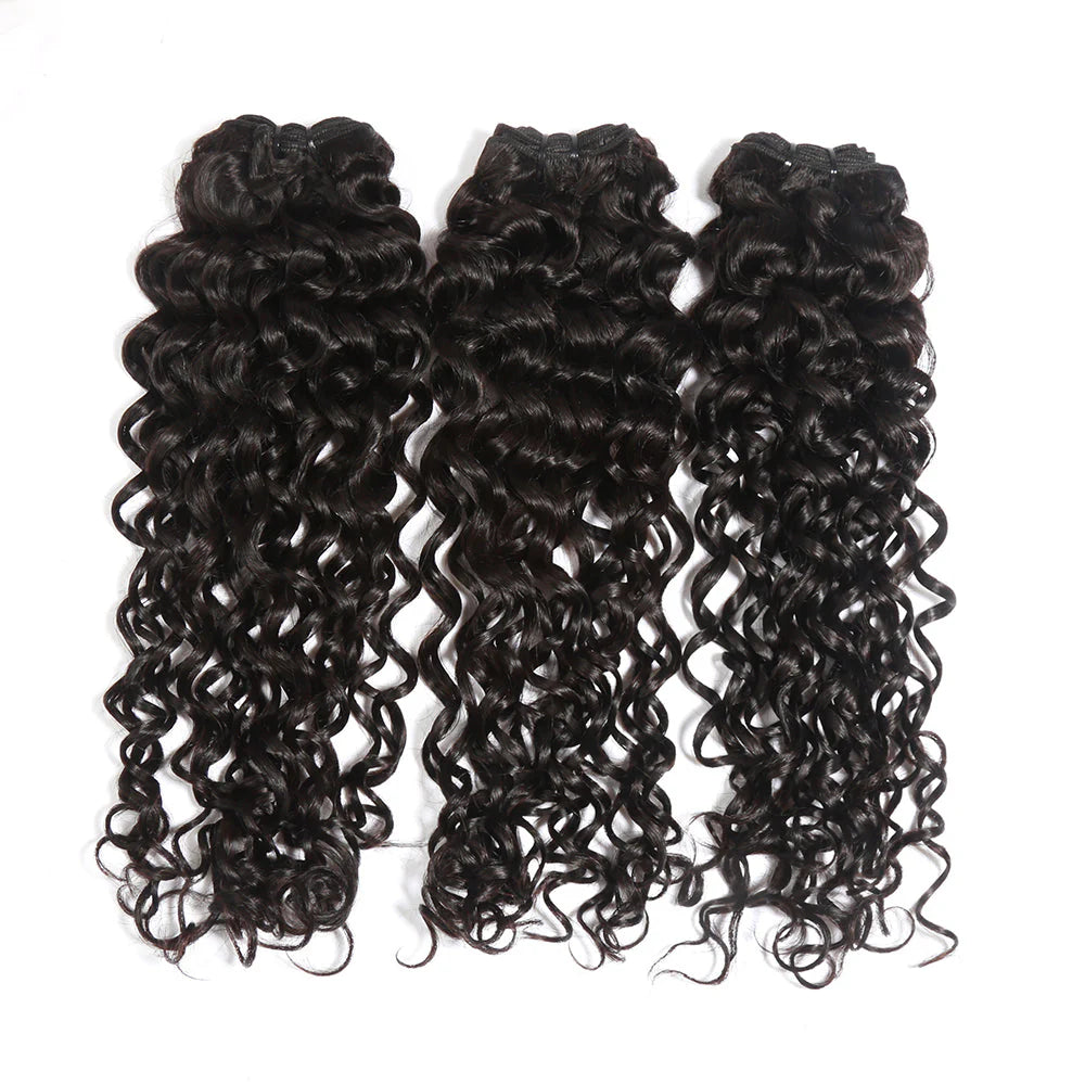 Hair 9A/10A/12A Jerry Curl 3 Bundles with 13x6 Frontal