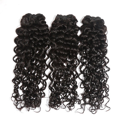 Hair 9A/10A/12A Jerry Curl 3 Bundles with 13x6 Frontal