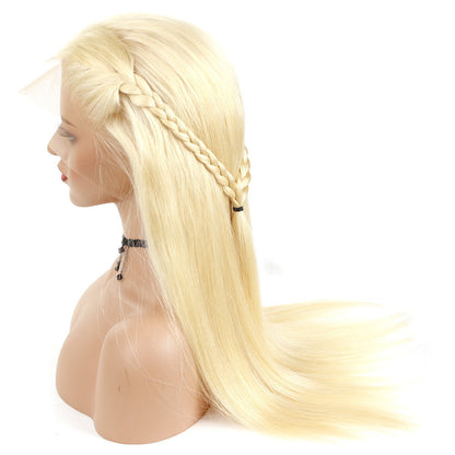 13X4 Front Lace Real Human Hair Wig – Handwoven & Mechanism, Available in Multiple Lengths, Suitable for All Skin Tones