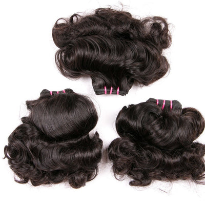 Beumax Hair Magic Curly Fumi Bundles with Lace Frontal & Closure – 10A Grade Brazilian Human Hair, Swiss Lace, Natural Color