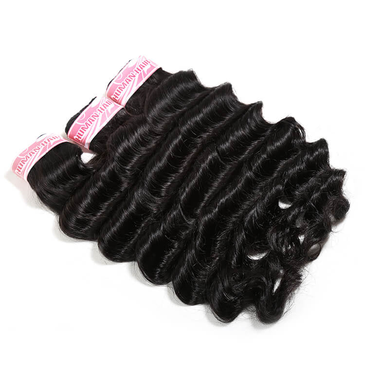 Pretty Hair Loose Deep Brazilian Human Hair Bundles Weave