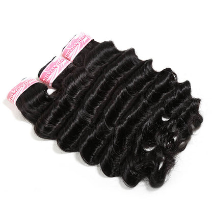 Pretty Hair Loose Deep Brazilian Human Hair Bundles Weave