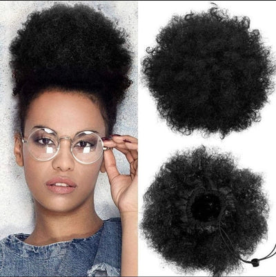 Soft & Fluffy Drawstring Afro Ponytail – Quick, Stylish Hair Accessory