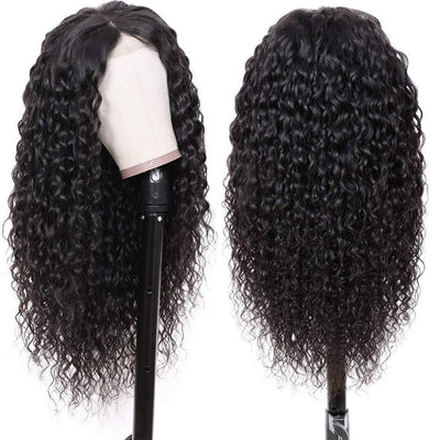 Premium Water Wave Human Hair Wig with 4x4 Lace Front | Natural Look & Customizable Length