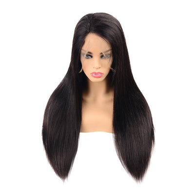 Beumax Straight Brazilian Human Hair Wig – 13x4 Lace Frontal, Remy Hair, 8 to 30 Inches, 180%-200% Density