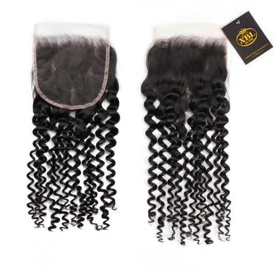 Hair 5x5 HD Lace Cloure Curly Small Knots 100% Human Hair