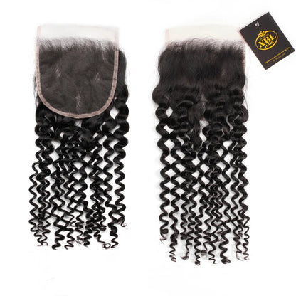 Hair 5x5 HD Lace Cloure Curly Small Knots 100% Human Hair